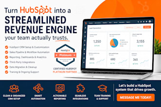 build professional hubspot CRM implementation, setup  integration