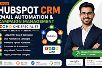 hubspot CRM expert email automation and campaign management zoho one