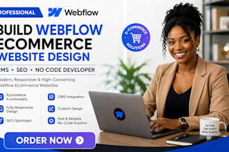 do webflow ecommerce website design cms seo no code developer