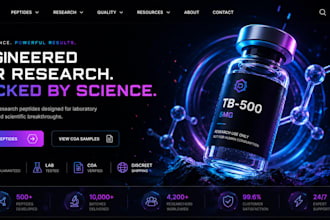 fda compliant peptide website research peptide store peptide woocommerce website