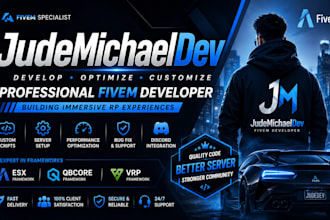 create custom fivem scripts jobs UI and advanced rp server feature