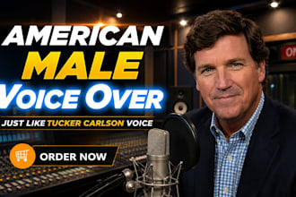 record your USA male voiceover podcaster narration for you