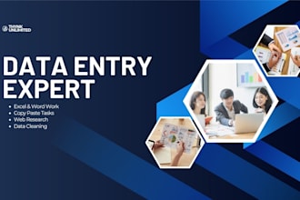 do microsoft excel, word, powerpoint and data entry tasks