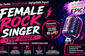 be female rock singer female singer and vocalist female pop singer rock singer
