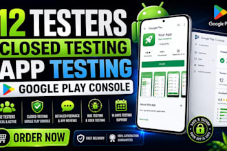 provide 12 app tester mobile app testing 14 days testing google play store game