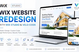 redesign wix website with wix studio and velo code