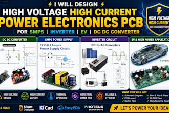 design high voltage power pcb for smps, inverter, ev and dc dc converter