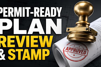 review license architect, stamp approval for permit drawing