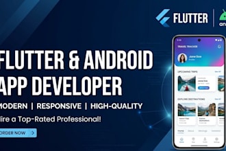 develop a professional hybrid mobile app using flutter