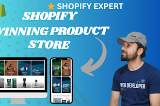 build shopify winning product store