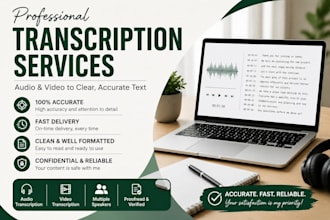transcribe audio and video into accurate text