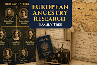 research european ancestry family tree genealogy records
