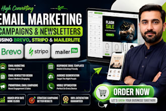 do email marketing design campaign newsletter using brevo stripo mailerlite
