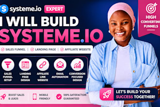 build systeme io sales funnel, systeme io landing page, systeme io website