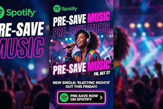 do best promo for unrelease spotify track music for pre save spotify song