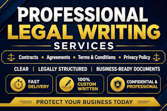 draft professional contracts and legal agreements