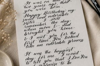 create custom brush pen calligraphy and hand lettering