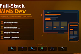 develop bespoke full stack websites fast and scalable
