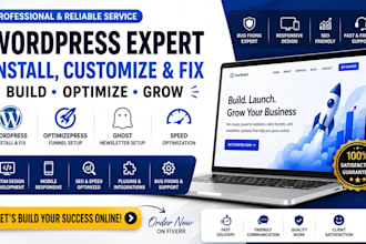 fix wordpress install programmer custom website optimizepress ghost newsletter