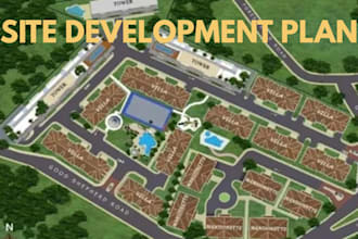 draw site plan plot plan lot subdivision layout for permits 3d civil