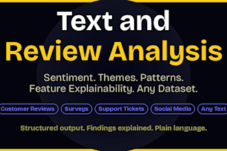 analyze your text data and extract insight and patterns