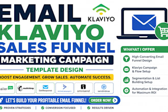 email klaviyo sales funnel marketing campaign template design for your business
