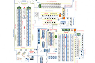 design industrial, warehouse, and production floor layouts