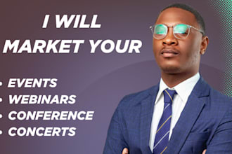 promote your event, webinar, or conference to sell more tickets