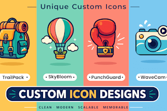 design a modern mobile app icon logo for ios and android