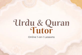 teach urdu and quran with tajweed