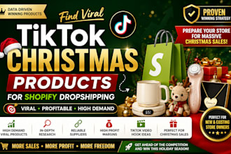 find christmas winning dropshipping products using viral tiktok and meta ads