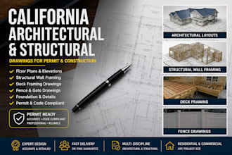 california architectural drawings structural wall deck framing and fence drawing
