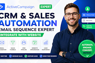 activecampaign CRM sales automation email sequence expert integrate with website