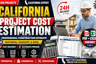 do california construction project cost estimation professionally