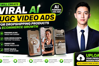 create viral ai ugc video ads for dropshipping products and e commerce growth
