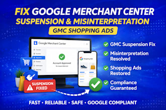 fix google merchant center suspension and misinterpretation gmc shopping ads
