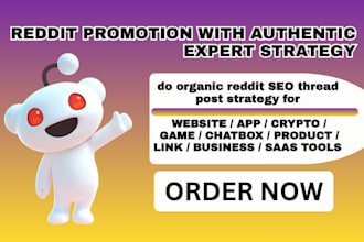 do organic reddit SEO thread post strategy for ai business, saas company website