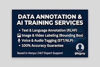 be your expert data annotator for ai model training and rlhf
