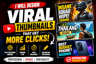 design professional and unique thumbnails