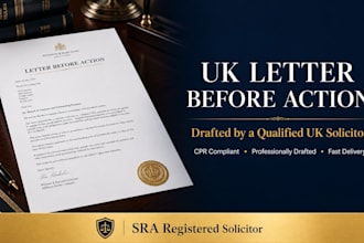 professionally draft your UK letter before action as a UK solicitor