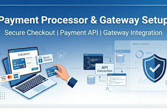 set up payment processor and payment gateway integration for website