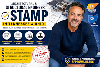 architectural and structural engineer stamp in tennessee and ohio