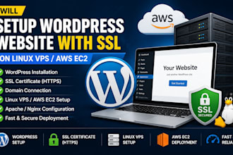 setup wordpress website with SSL on linux vps
