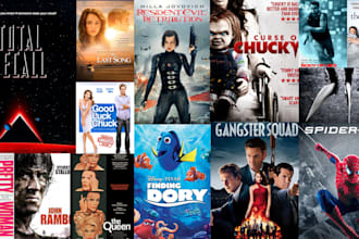 design movie posters and film posters for filmhub, tubi