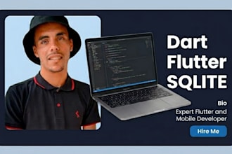 build a flutter android app with sqlite offline database for you
