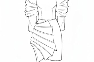 create fashion flat for your collection