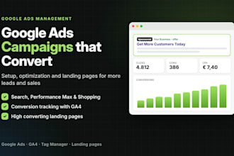 be your google ads manager and PPC expert for leads and sales