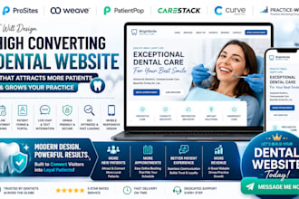design prosites weave patientpop carestack curve practice web dental website