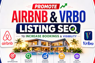 promote airbnb vrbo listing SEO to increase booking visibility