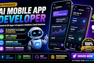 develop ai mobile app android ios ai agents ai software ai apps and saas app